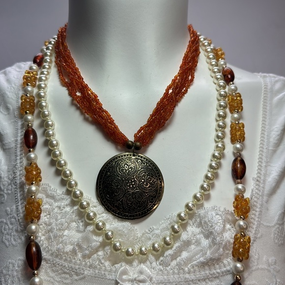 Vintage Boho Layered Necklace Set - Picture 2 of 9